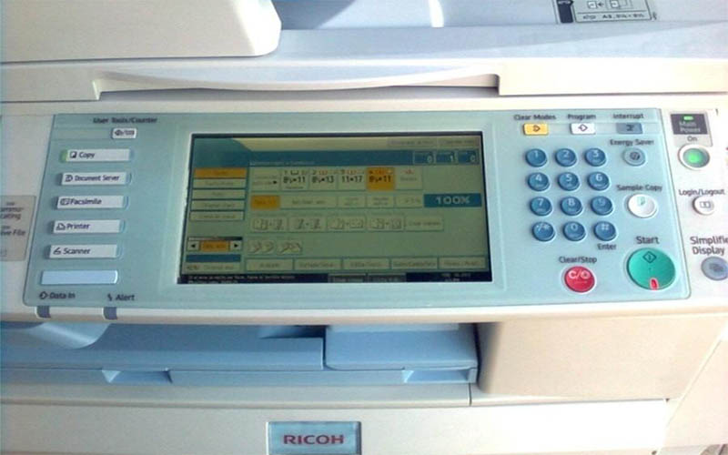 Cách scan tài liệu trên máy photocopy Ricoh