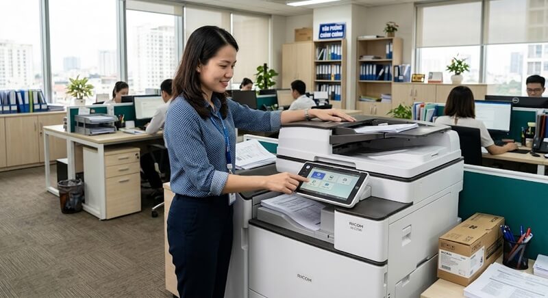Có nên tự sửa màn hình cảm ứng máy photocopy Ricoh tại nhà không?