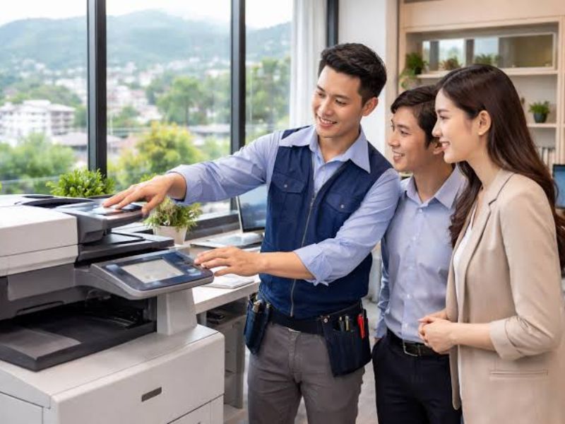 Dịch vụ đi kèm khi thuê máy photocopy