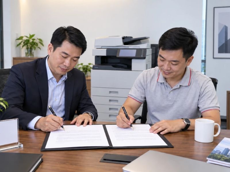 Hợp đồng thuê máy photocopy trường học cần lưu ý gì